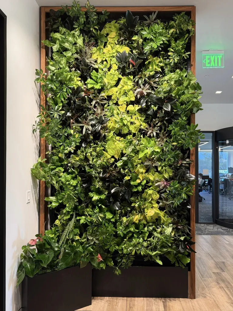 Tall living wall