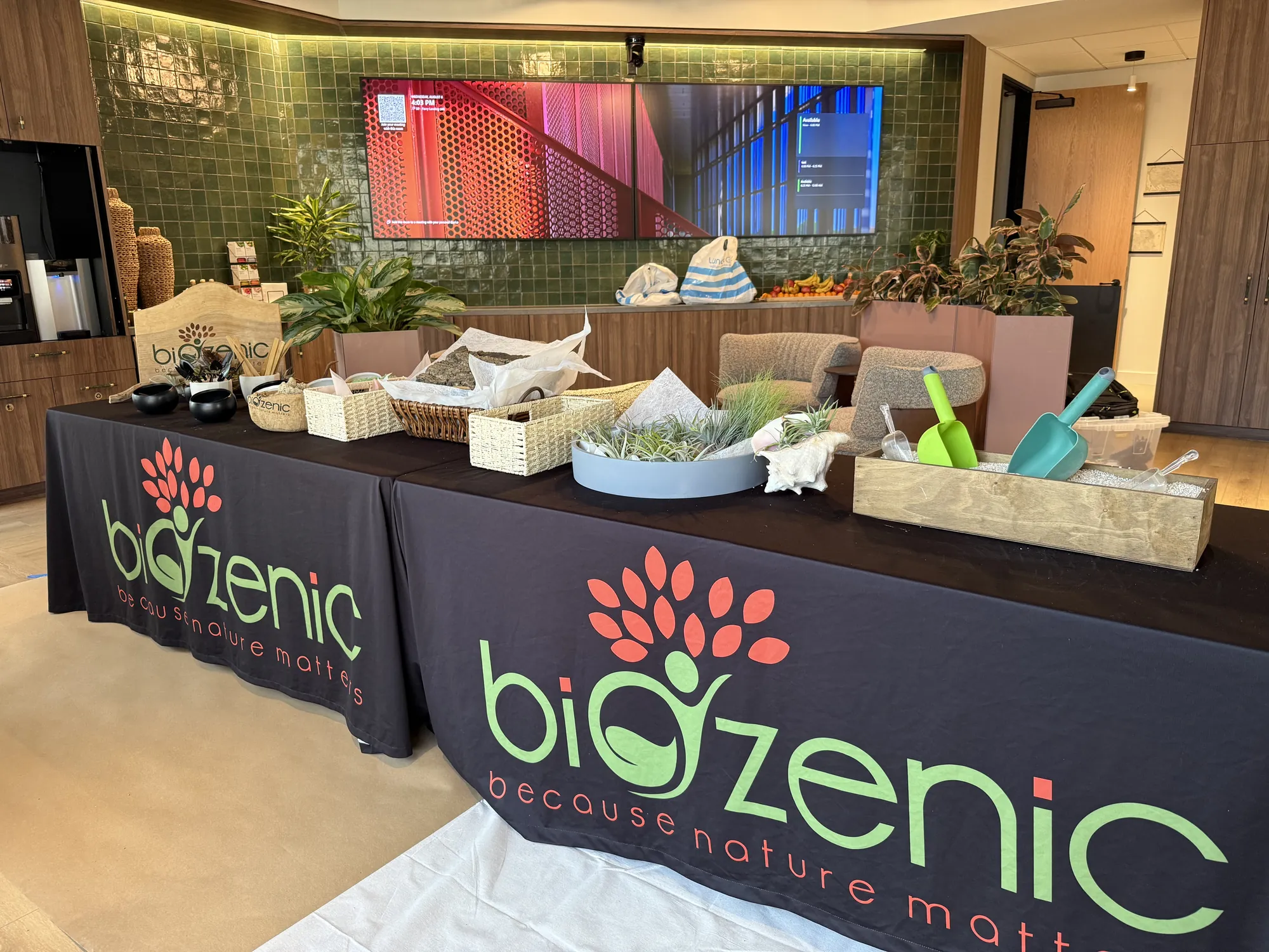 Biozenic event booth